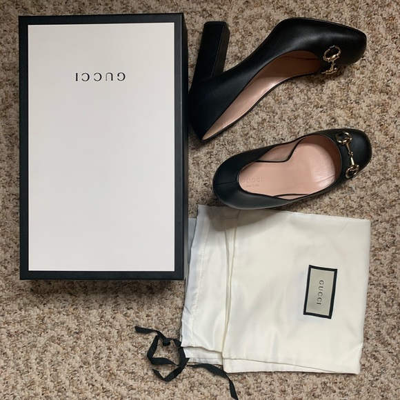 Gucci Block Heel Pumps, Size 38 - Picture 2 of 5